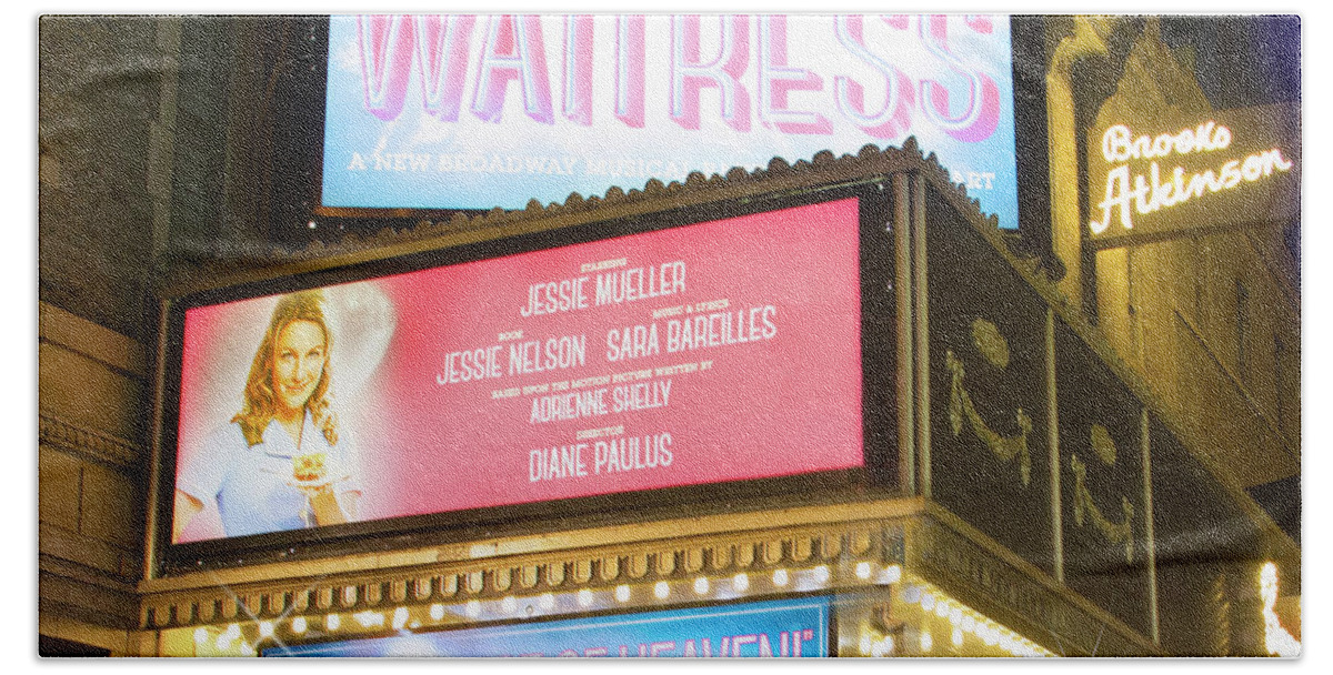 Waitress Beach Towel featuring the photograph Waitress The Musical Starring Jessie Mueller by Mark Andrew Thomas