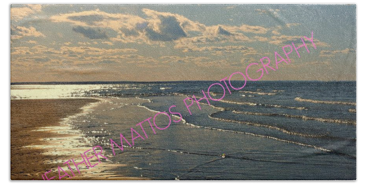 Ocean Beach Towel featuring the photograph Waves of Glass by Heather M Photography