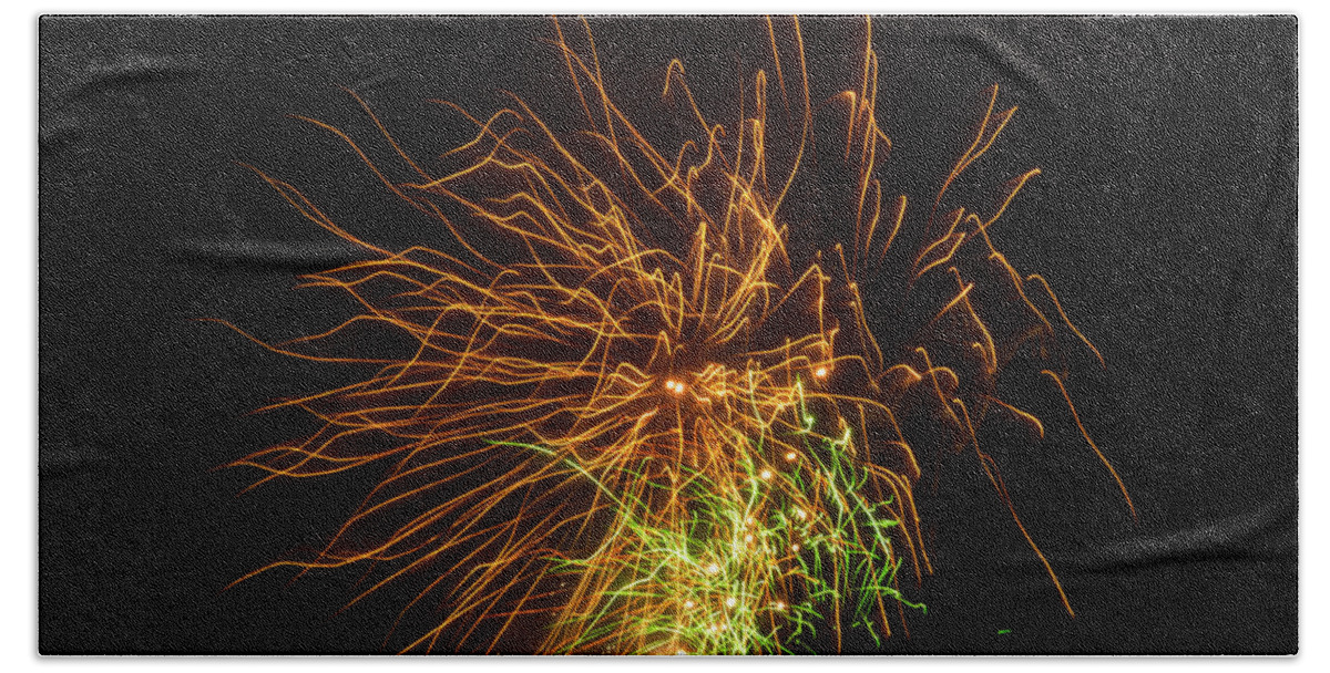 Fireworks Beach Towel featuring the photograph Wild and Free by Bonnie Follett