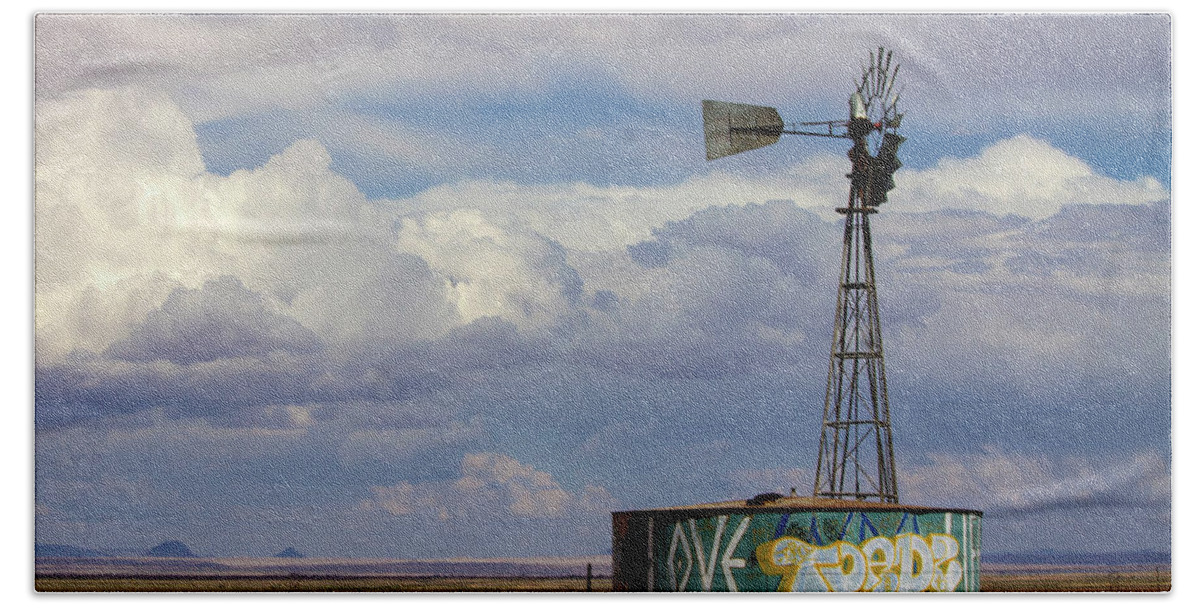Windmill Beach Towel featuring the photograph Windmill Love by Jonathan Thompson