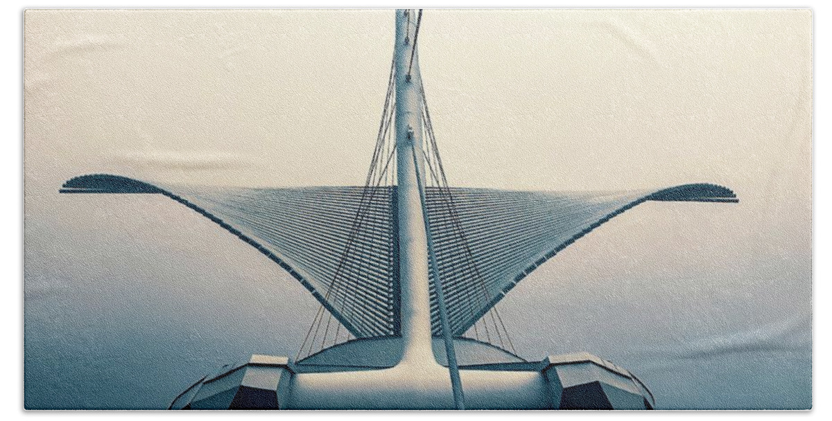 Calatrava Beach Towel featuring the photograph Wings by Terri Hart-Ellis