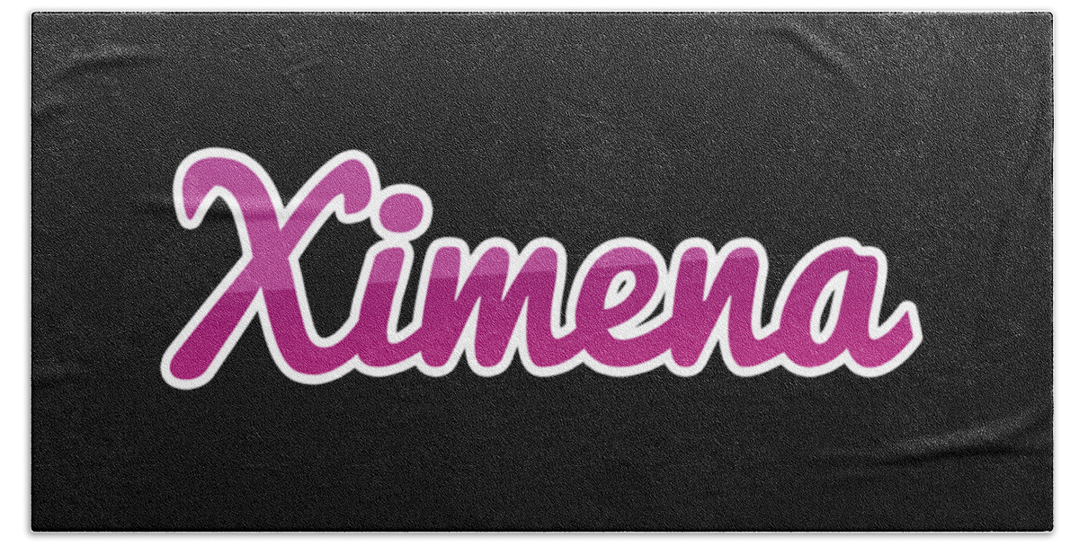 Ximena Beach Sheet featuring the digital art Ximena #Ximena by TintoDesigns