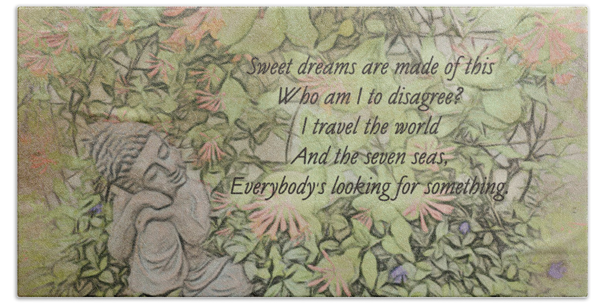 Buddha Beach Towel featuring the photograph Young Buddha - Sweet Dreams by Leslie Montgomery