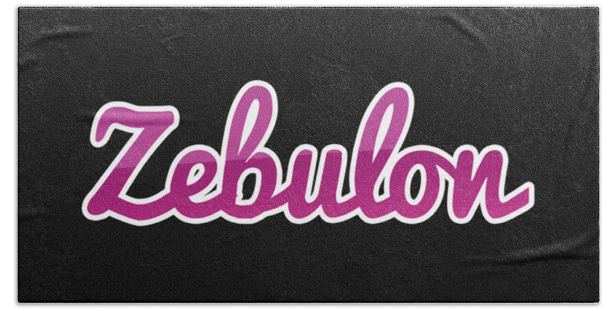 Zebulon Beach Towel featuring the digital art Zebulon #Zebulon by Tinto Designs