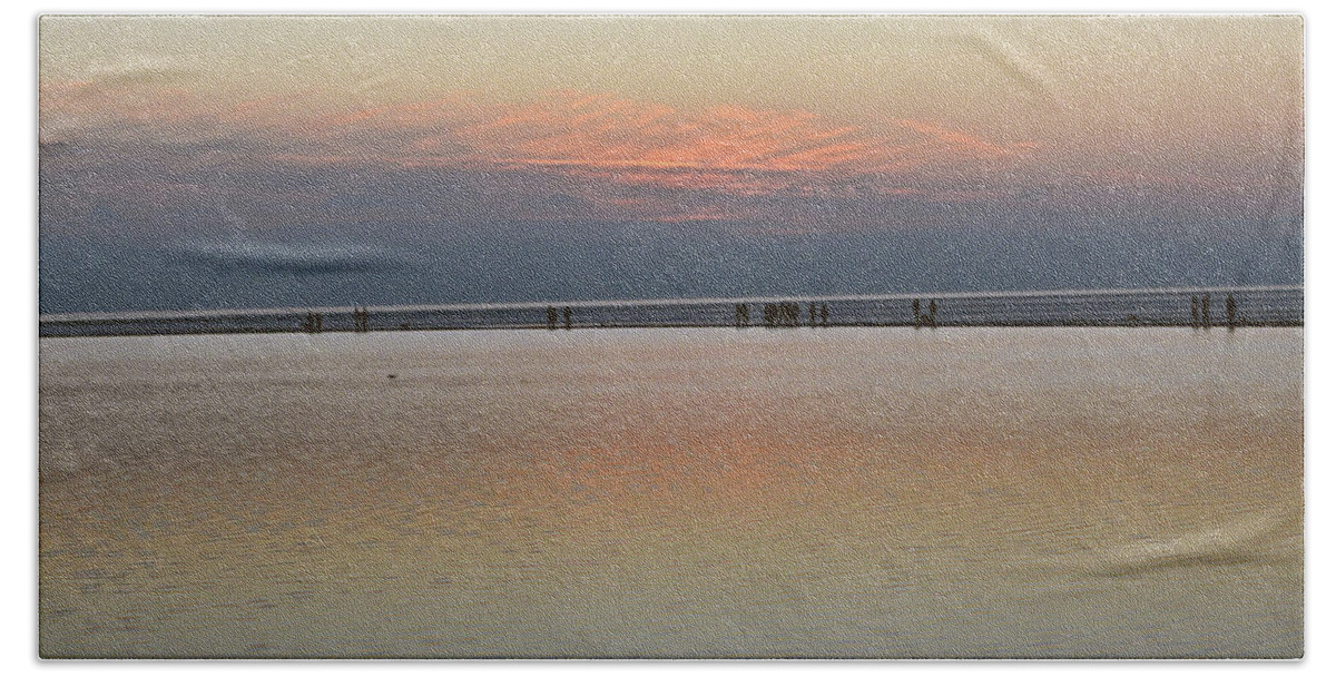 Wirral Beach Towel featuring the photograph 30/11/19 WEST KIRBY. The Marine Lake. #2 by Lachlan Main