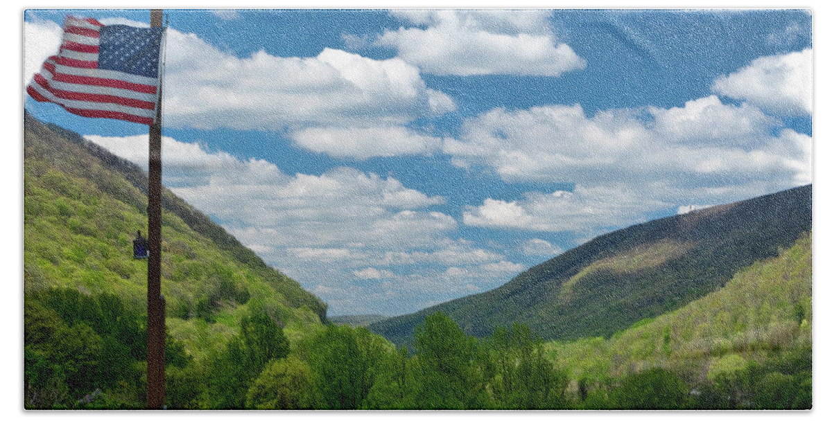 Johnstown Beach Towel featuring the photograph Conamaugh Gap #1 by ARTtography by David Bruce Kawchak