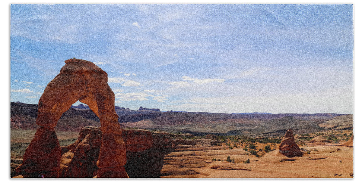 Arches National Park Beach Towel featuring the photograph Delicate Arch #1 by Alberto Zanoni