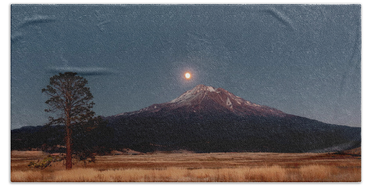 Moon Beach Towel featuring the photograph Hunter's Moon #1 by Ryan Workman Photography