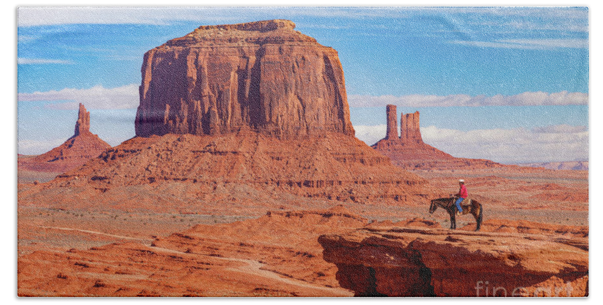 Monument Valley Beach Towel featuring the photograph John Ford Point Monument Valley #2 by Brian Jannsen