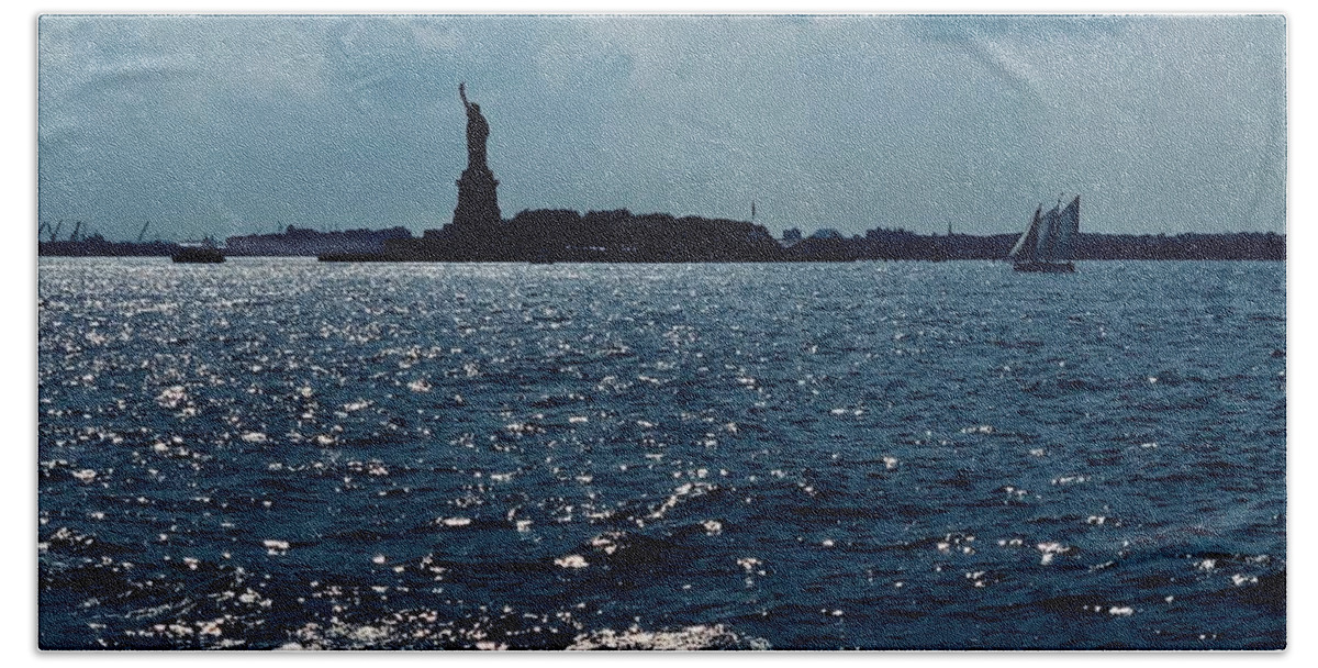  Beach Towel featuring the photograph Liberty by Dennis Richardson