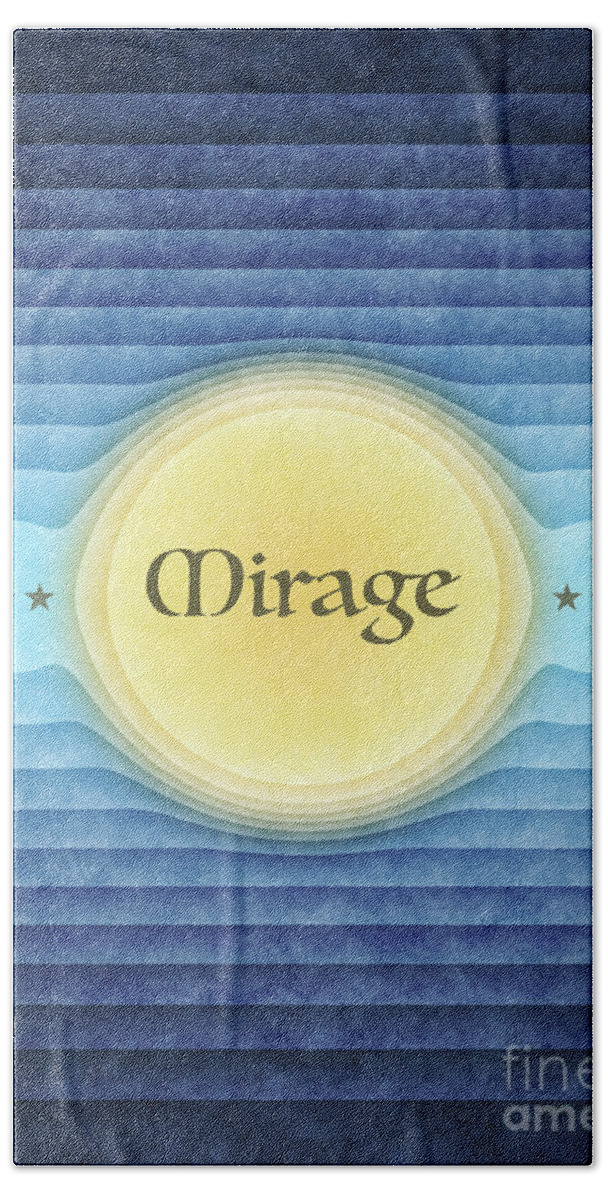 Mirage Beach Towel featuring the digital art Mirage #1 by Phil Perkins