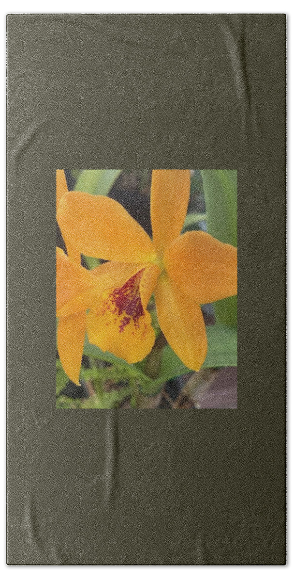Orchid Beach Towel featuring the photograph Orchid_2109 by Pour Your heART Out Artworks