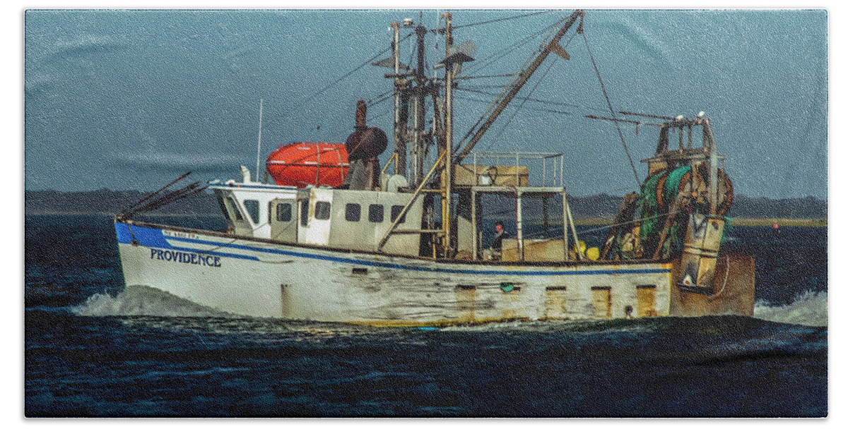 Ship Beach Towel featuring the photograph Providence #1 by Cathy Kovarik