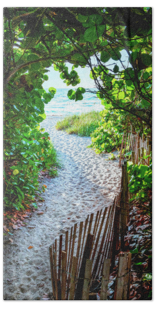 Clouds Beach Towel featuring the photograph Summer Sand Dunes #1 by Debra and Dave Vanderlaan