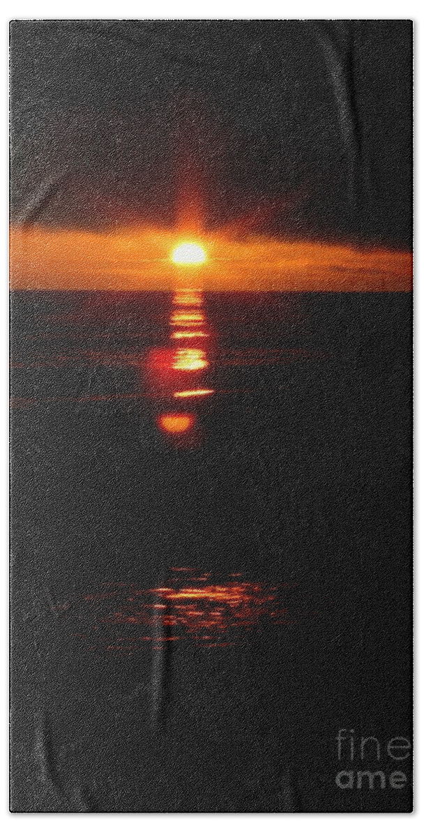 Light Beach Towel featuring the photograph The light in between #1 by Marie Neder