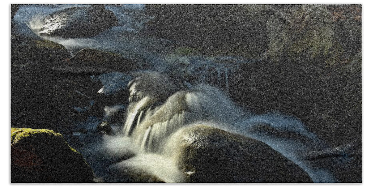 Waterfalls Beach Towel featuring the photograph Town Line Brook #1 by Steve Brown