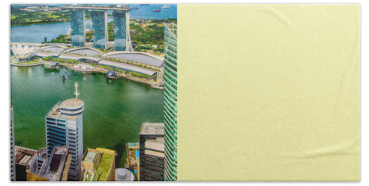 Singapore Beach Towel featuring the photograph Singapore 184, Marina Bay by John Seaton Callahan