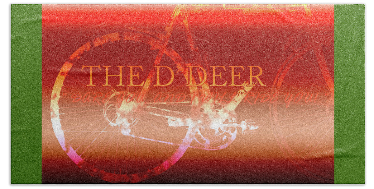  Beach Towel featuring the mixed media D' Deer #5 by Ee Photography