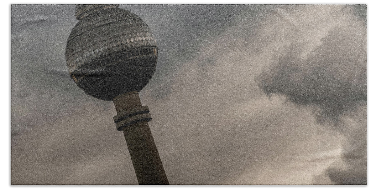 Berliner Beach Towel featuring the photograph Fernsehturm, Berlin #12 by Pablo Lopez