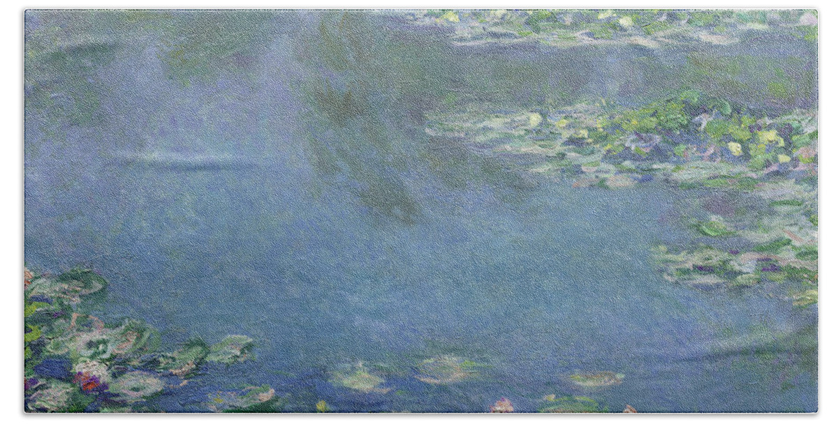 Monet Beach Towel featuring the painting Water Lilies by Claude Monet