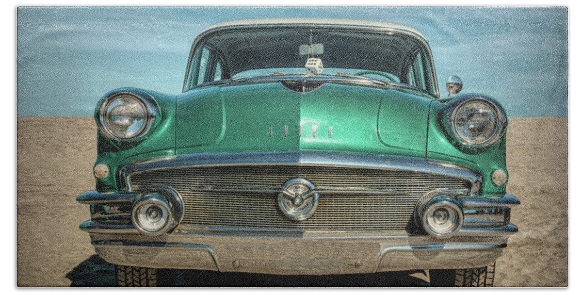 Kristia Adams Beach Sheet featuring the photograph 1956 Buick Special by Kristia Adams
