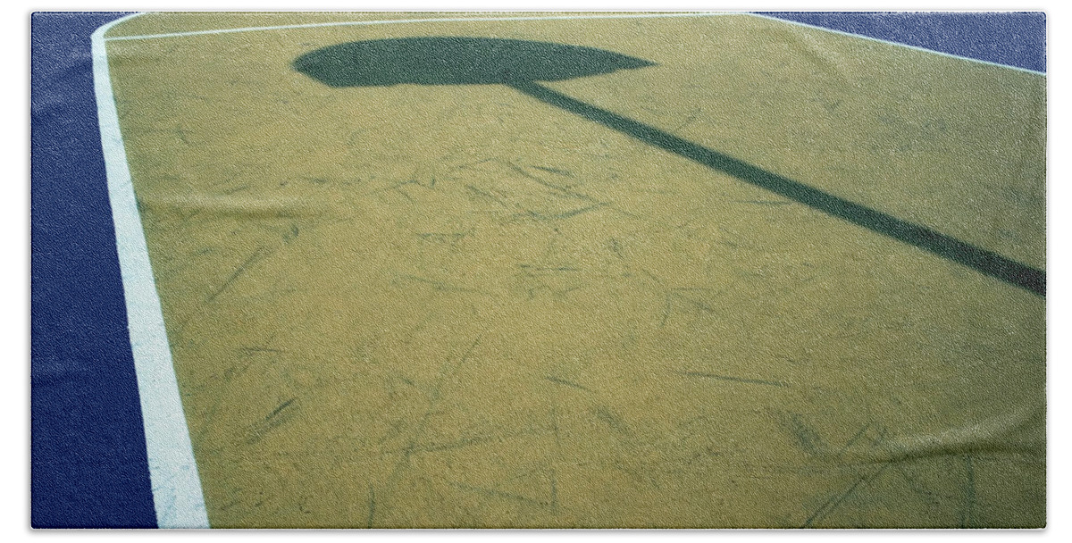 Basketball Beach Towel featuring the photograph Art On The Basketball Court IV #2 by Gary Slawsky