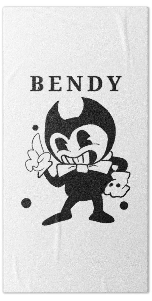 Bendy And The Ink Machine Art Theft Is A Terrible Sin Bath Towel by Tata  Alfina - Pixels, bendy and the ink machine 