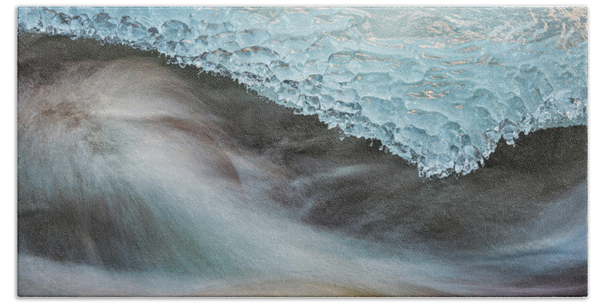 Ice Beach Towel featuring the photograph Cold As Ice #2 by Darren White