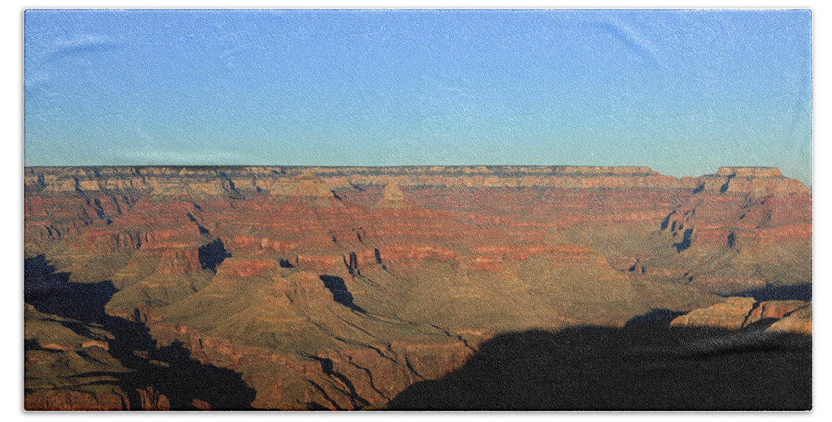 Grand Canyon National Park Beach Towel featuring the photograph Grand Canyon - Pre-sundown #2 by Richard Krebs