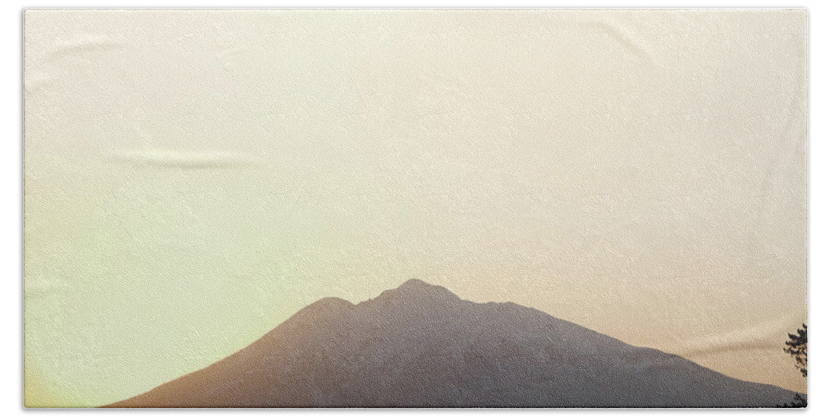 Mt.iwaki Beach Towel featuring the photograph Mt.Iwaki #2 by Kaoru Shimada