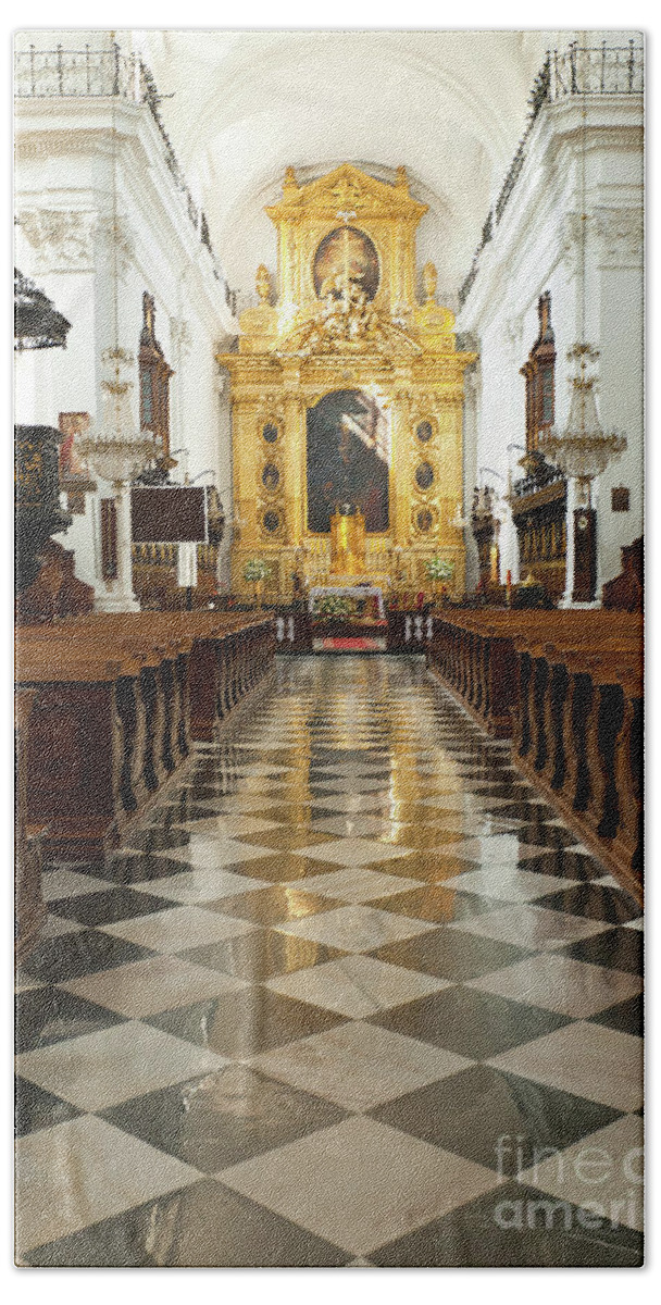  Beach Towel featuring the photograph Warsaw Catholic Cathedral #3 by Bill Robinson