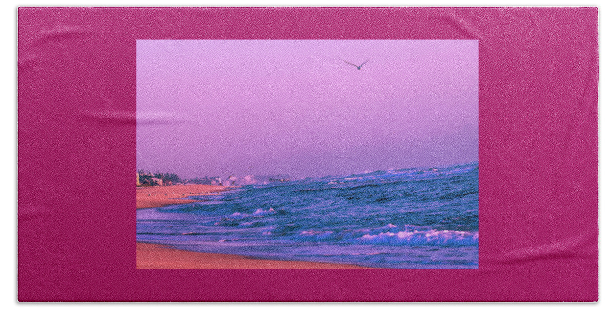 Delray Beach Florida Atlantic Ocean Waves Beach Towel featuring the photograph Ocean Waves Delray Beach Florida 4168 by Amyn Nasser