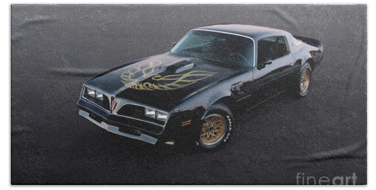 78 Beach Towel featuring the photograph 78 Pontiac Trans Am by Action