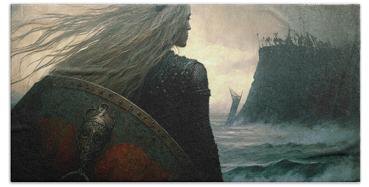 Norse Myth Wave Maidens PRINT Viking Mythology Pagan Art 
