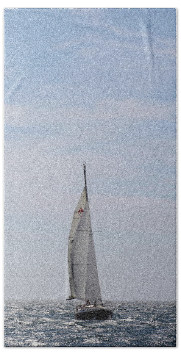  Beach Towel featuring the photograph The race #97 by Jean Wolfrum