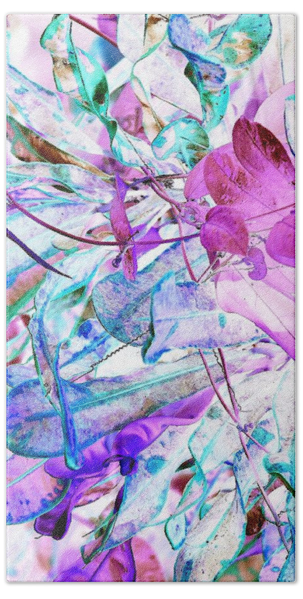 Surreal-nature-photos Beach Towel featuring the digital art A Rush of Color 2 by John Hintz