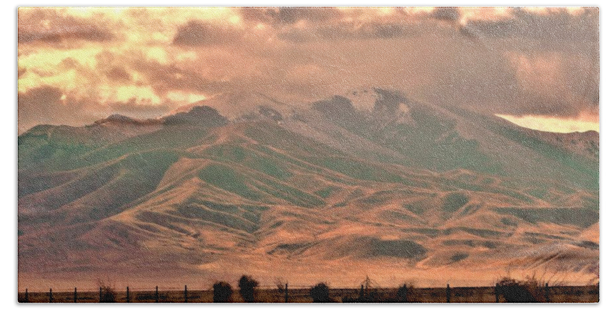 - A View Of Idaho Beach Towel featuring the photograph - A View of Idaho by THERESA Nye