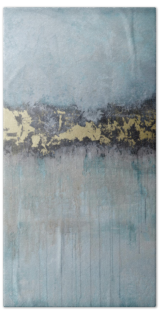 Blue Beach Towel featuring the painting Abstract No. 2 by Shadia Derbyshire