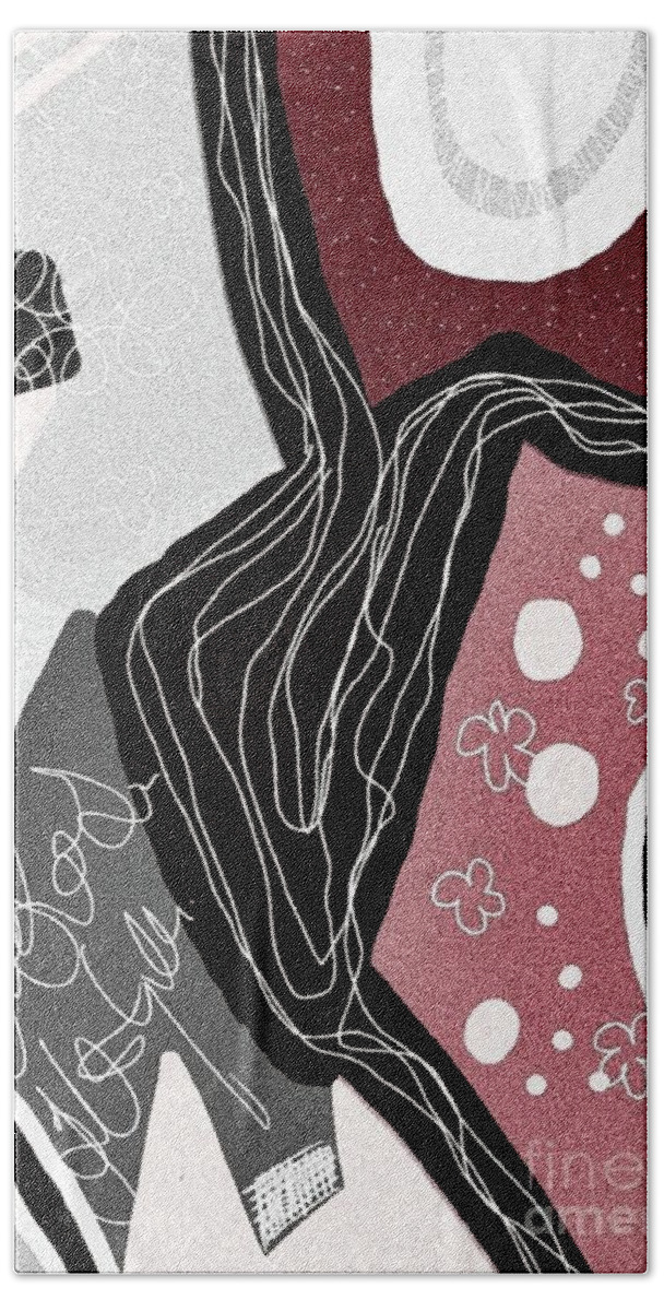 Design Beach Towel featuring the digital art Abstrakte Malerei by Nomi Morina