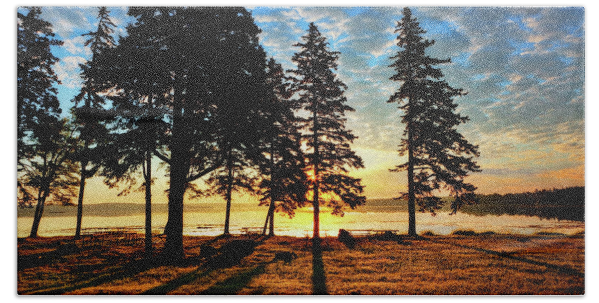 Acadia National Park Beach Towel featuring the photograph Acadia Sunrise 1136 by Greg Hartford