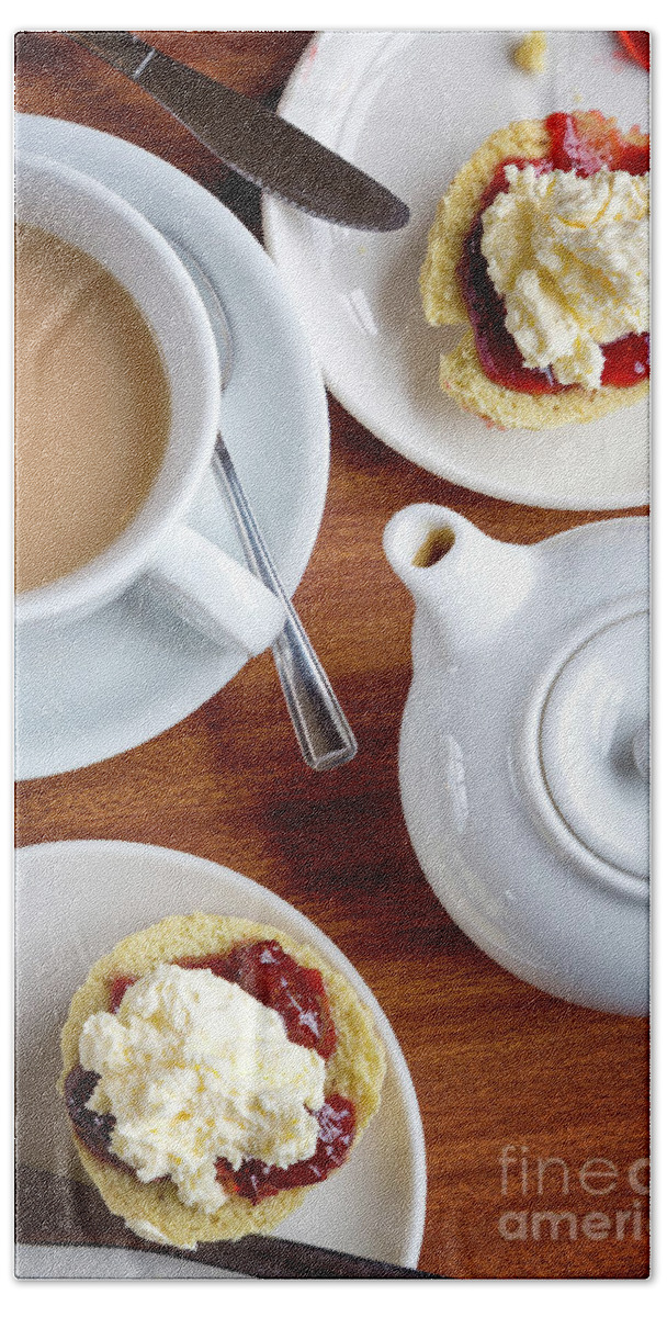 Tea Beach Towel featuring the photograph Afternoon tea by Jane Rix