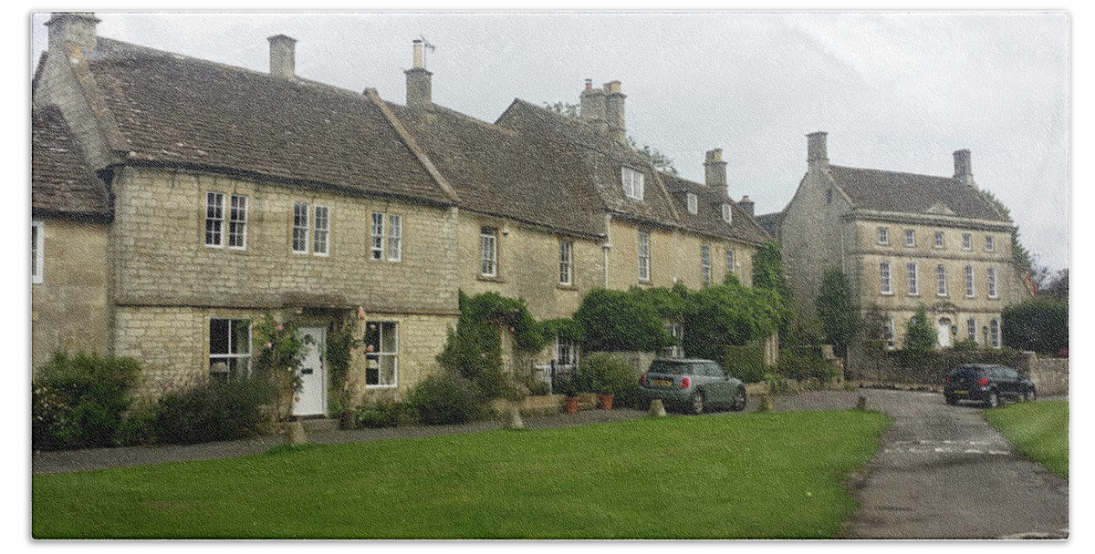 Cotswold Beach Towel featuring the photograph Agatha Raisin Village by Roxy Rich