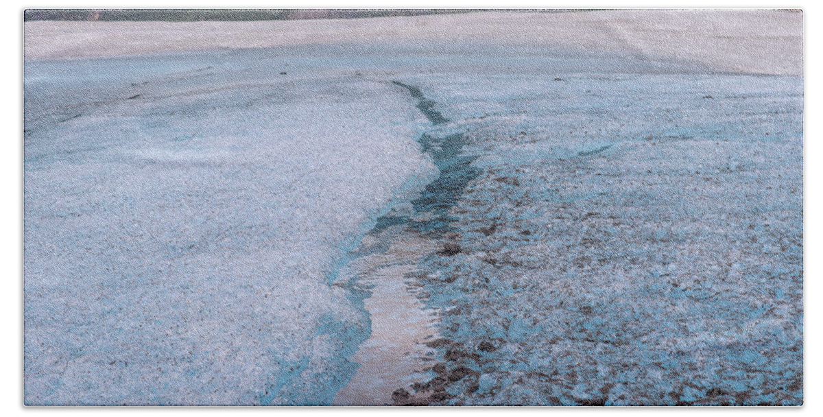 Alaska Beach Towel featuring the photograph Alaska Glacial Streaming by Ed Williams