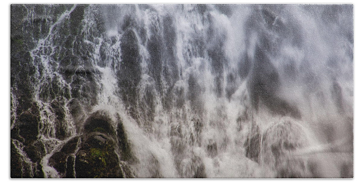 Alaska Beach Towel featuring the photograph Alaskan Waterfall by Steph Gabler