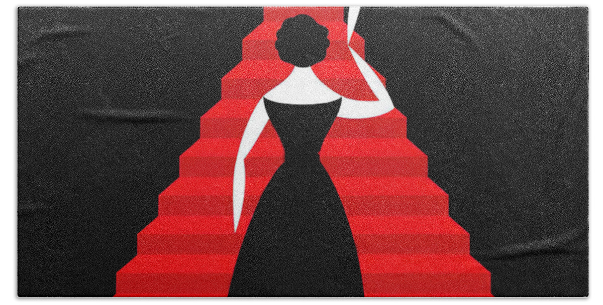 All Beach Towel featuring the painting ''All About Eve'', 1950, movie poster painting by Movie World Posters