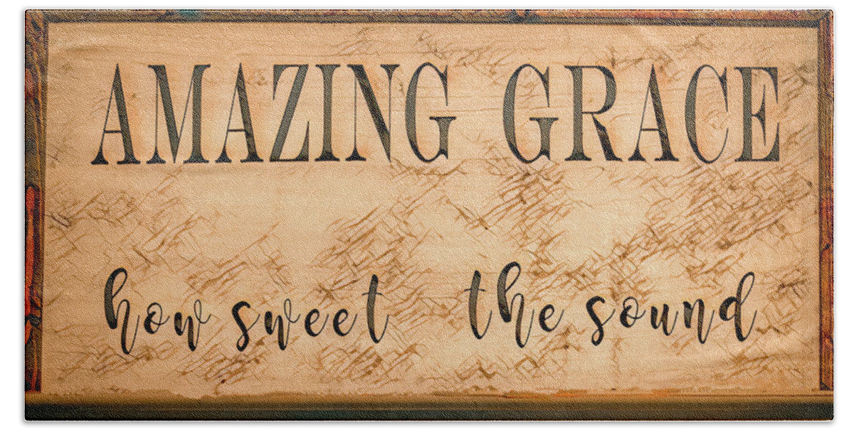 Amazing Grace Beach Towel featuring the photograph Amazing Grace, Earth Tones Version by Marcy Wielfaert