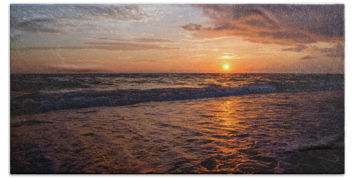 Anna Maria Island Beach Towel featuring the photograph Anna Maria Island Sunset by ARTtography by David Bruce Kawchak