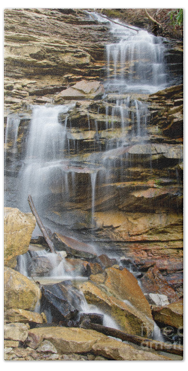 Triple Falls Beach Towel featuring the photograph Another Waterfall On Bruce Creek 2 by Phil Perkins