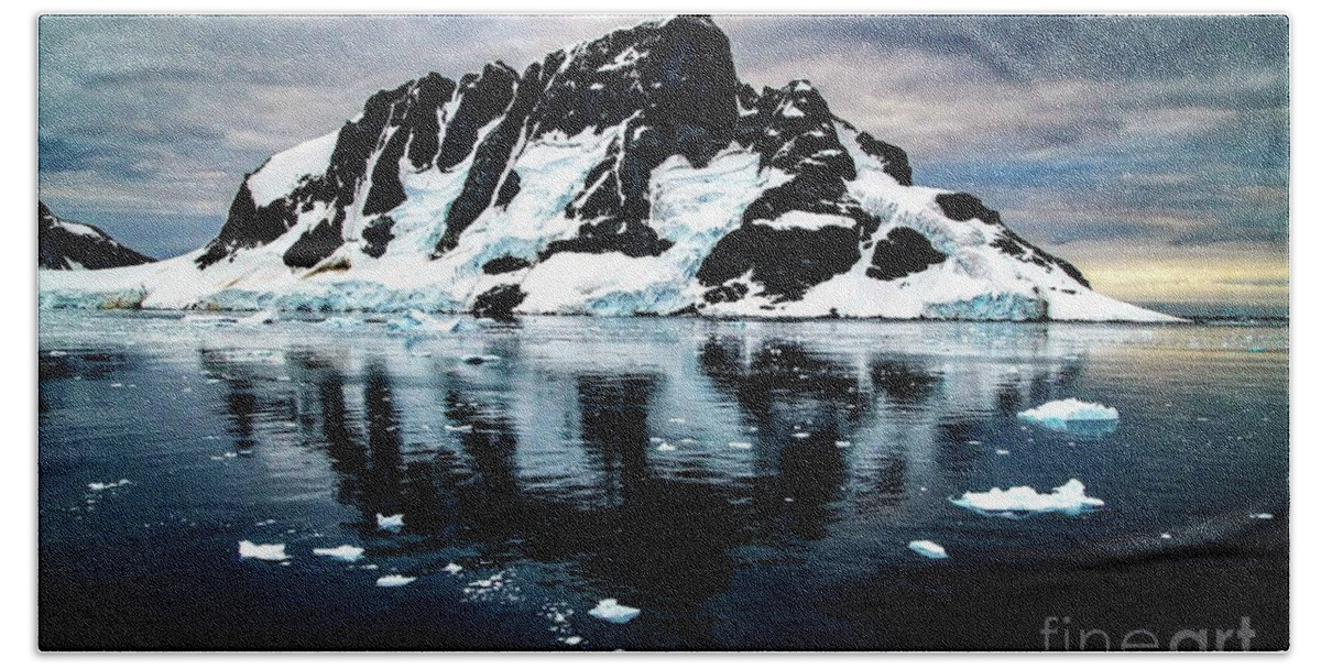Lemaire Channel Beach Towel featuring the photograph Antarctica by Darcy Dietrich