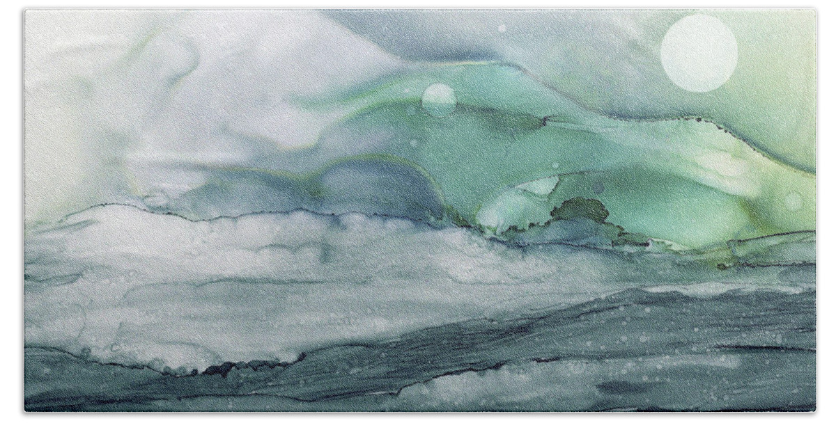 Sea Beach Towel featuring the painting Arctic Sea by Gail Marten